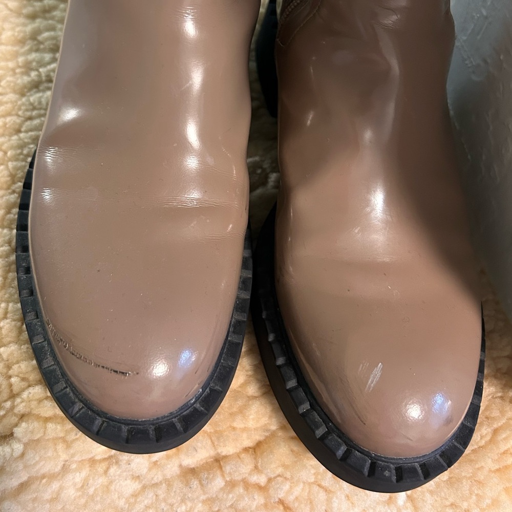 Jeffrey Campbell Taupe Brown Knee-High Women's Boots - Picture 3 of 8